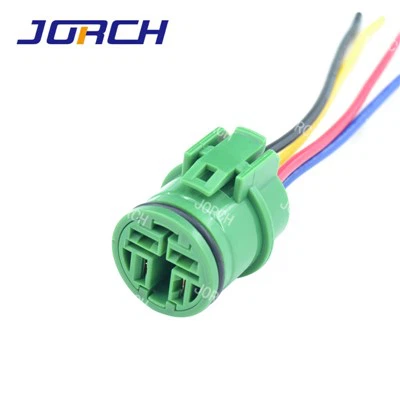 ขั้วต่อชุดสายไฟอัตโนมัติสีเขียวปิดผนึก 4 พิน DJ70418-6.3-21