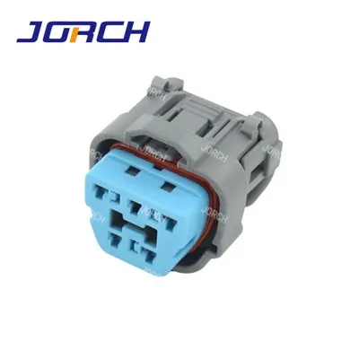 ขั้วต่อกันน้ำตัวเมีย 5 พิน PBT ขั้วต่อปั๊มเชื้อเพลิงแบบปลั๊กรถยนต์ 6189-0618