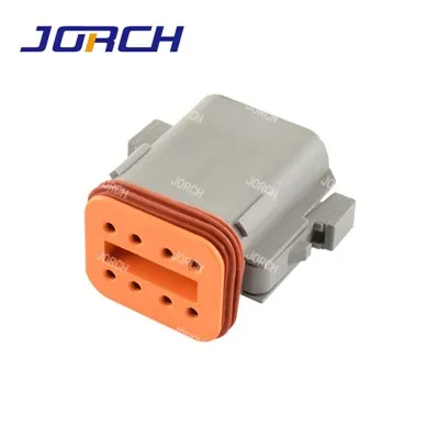 ขั้วต่อที่เคลื่อนที่ด้วยรถยนต์ DT Series ตัวเมียกันน้ำ 8 พิน DT06-8S